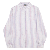 YOUR SIXTH SENSE Womens Shirt Purple Striped Long Sleeve S