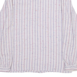 YOUR SIXTH SENSE Womens Shirt Purple Striped Long Sleeve S