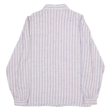 YOUR SIXTH SENSE Womens Shirt Purple Striped Long Sleeve S