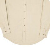 GUIDE SERIES Mens Plain Shirt Beige Long Sleeve S