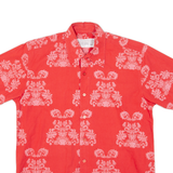 LEE Mens Shirt Red Crazy Pattern L