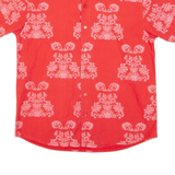 LEE Mens Shirt Red Crazy Pattern L