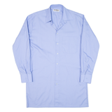 AMSA Mens Plain Shirt Blue Long Sleeve L