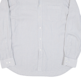 BOSS Mens Plain Shirt Grey Long Sleeve L