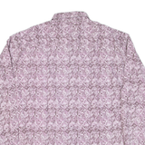 SPORTIVES NATURE Mens Shirt Purple Crazy Pattern Long Sleeve XL