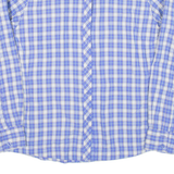 COLUMBIA Womens Shirt Blue Check Long Sleeve L