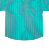 MARCEL SCHEINER Mens Shirt Green Striped M