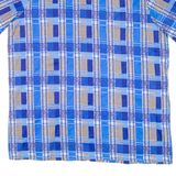 Mens Shirt Blue Check M