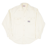 AMERICAN CLASSIC Mens Plain Shirt Beige Long Sleeve XL