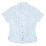 JACK WOLFSKIN Womens Shirt Blue Check S
