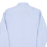 ZARA MAN Slim Fit Mens Plain Shirt Blue Long Sleeve S