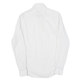 ZARA MAN Slim Fit Mens Shirt White Spotted Long Sleeve S