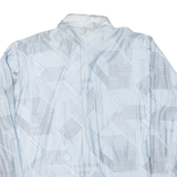 BEELINE FASHION Mens Shirt Blue Crazy Pattern Long Sleeve L