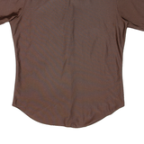 Mens Plain Shirt Brown M