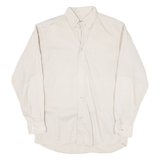 BOSS Mens Plain Shirt Beige Long Sleeve M