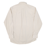 BOSS Mens Plain Shirt Beige Long Sleeve M