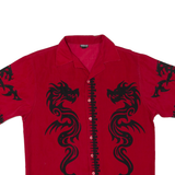 Mens Plain Shirt Red M