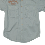 Mens Plain Shirt Green XS