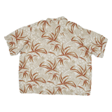 PURITAN Mens Hawaiian Shirt Beige Floral 2XL