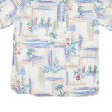 BATIK BAY Mens Shirt Beige Crazy Pattern M