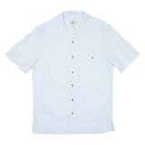 ISLAND SHORES Mens Shirt Blue Check M