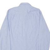 HUGO BOSS Slim Fit Ellsha Mens Shirt Blue Plaid Long Sleeve L
