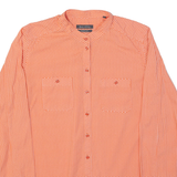 MARC O'POLO Womens Shirt Orange Polka Dot Long Sleeve S