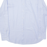 HUGO BOSS Tailored T-Stenson Mens Plain Shirt Blue Long Sleeve L