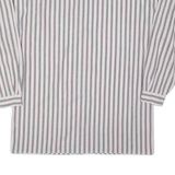 ESPIRIT Mens Shirt Grey Striped Long Sleeve 2XL