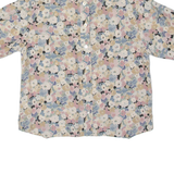 REICHART Womens Shirt Blue Floral L