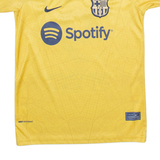 NIKE Fc Barcelona Mens Football Shirt Jersey Gold S