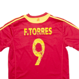 WORLD SOCCER Spain Mens Football Shirt Jersey Red V-Neck M
