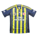 ADIDAS Fenerbahce SK Mens Football Shirt Jersey Blue V-Neck L