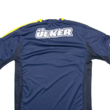 ADIDAS Fenerbahce SK Mens Football Shirt Jersey Blue V-Neck L
