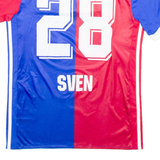 ADIDAS Fc Basel Mens Football Shirt Jersey Red Button Neck S