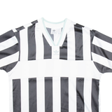 ADIDAS Womens T-Shirt Black V-Neck UK 12