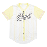 KARL KANI Mens Jersey White USA V-Neck S
