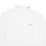 CHASE AUTHENTICS 24 Mens T-Shirt White Long Sleeve Roll Neck L