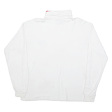 CHASE AUTHENTICS 24 Mens T-Shirt White Long Sleeve Roll Neck L