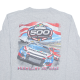 NASCAR Daytona 500 Mens T-Shirt Grey Long Sleeve USA L
