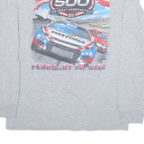NASCAR Daytona 500 Mens T-Shirt Grey Long Sleeve USA L