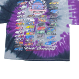 GILDAN Nascar Womens T-Shirt Grey USA L