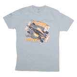 NEXT LEVEL Elliot Cox Mens T-Shirt Grey USA L