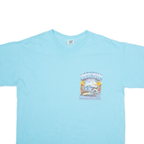 COMFORT COLORS Laughlin Motorcycle Rally Mens T-Shirt Blue USA XL