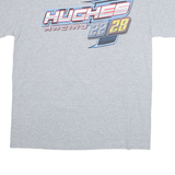 GILDAN Muches Racing Mens T-Shirt Grey USA L