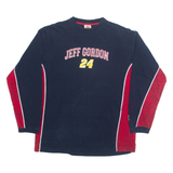 WINNER'S CIRCLE Jeff Gordon 24 Mens T-Shirt Blue Long Sleeve USA M