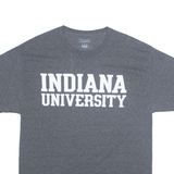CHAMPION Indiana University Mens T-Shirt Grey USA L