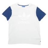 ADIDAS Womens T-Shirt White UK 12