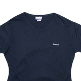REEBOK Womens T-Shirt Blue V-Neck UK 16