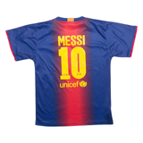 FCB Fc Barcelona Mens Football Shirt Jersey Blue V-Neck XS